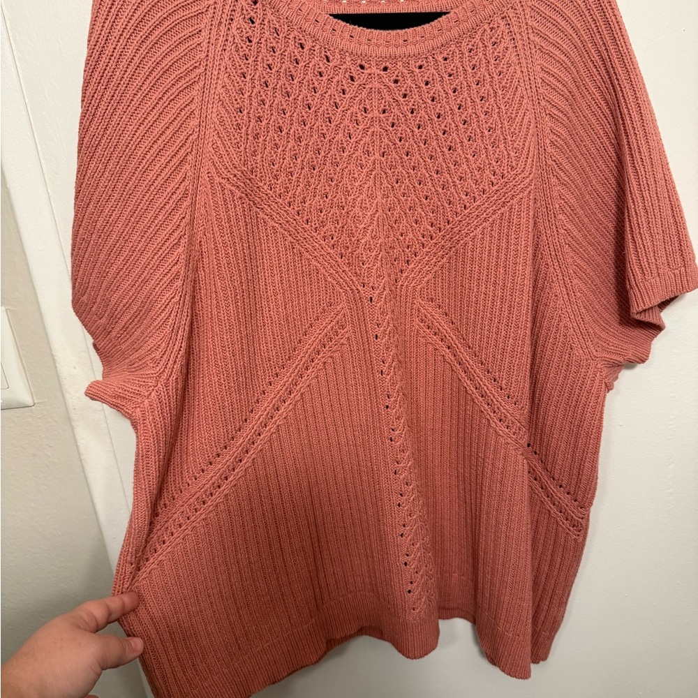 Coldwater Creek Coral Knit Top